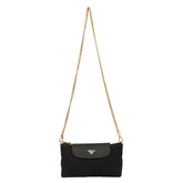 PRADA TESSUTO SAFFIANO FLAP CHAIN CROSSBODY BAG