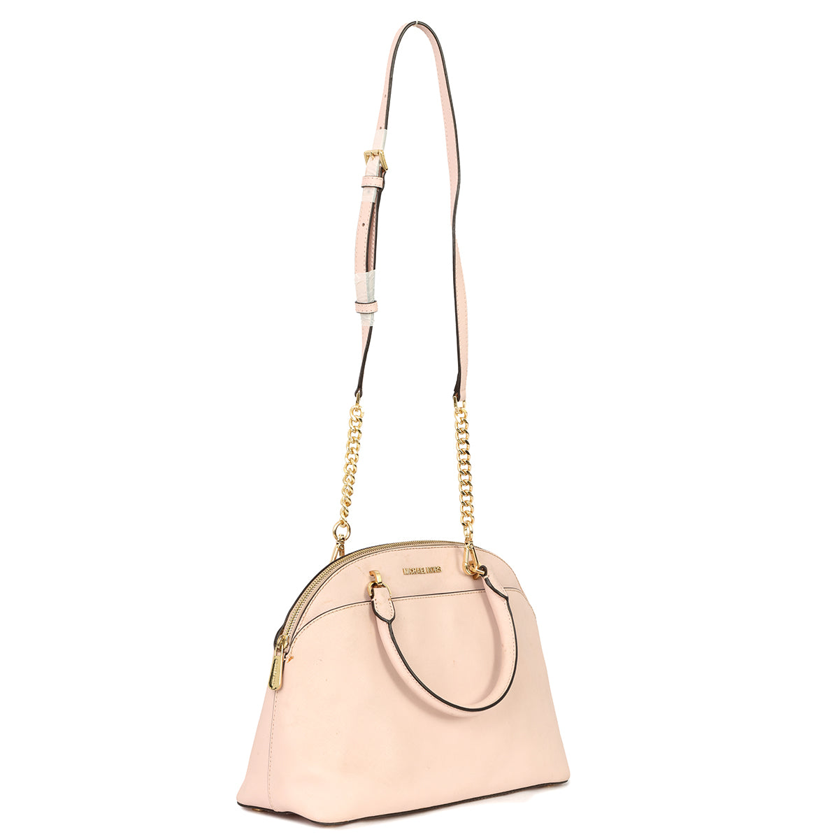 MICHAEL KORS BLUSH PINK LARGE EMMY DOME BAG