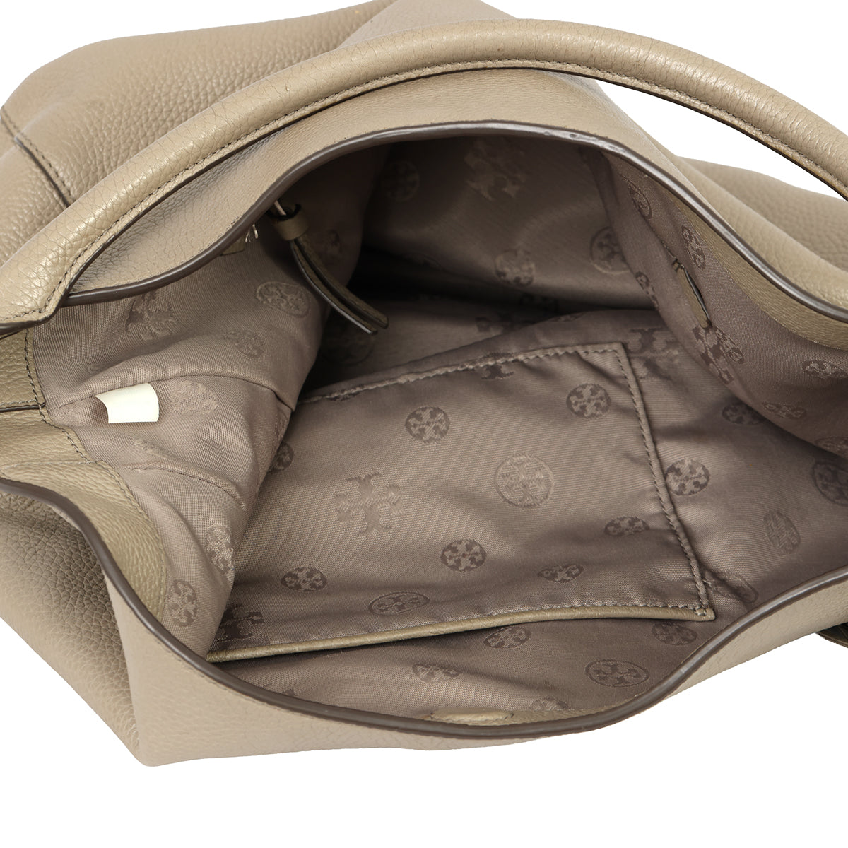 TORY BURCH GREY LEATHER THEA HOBO