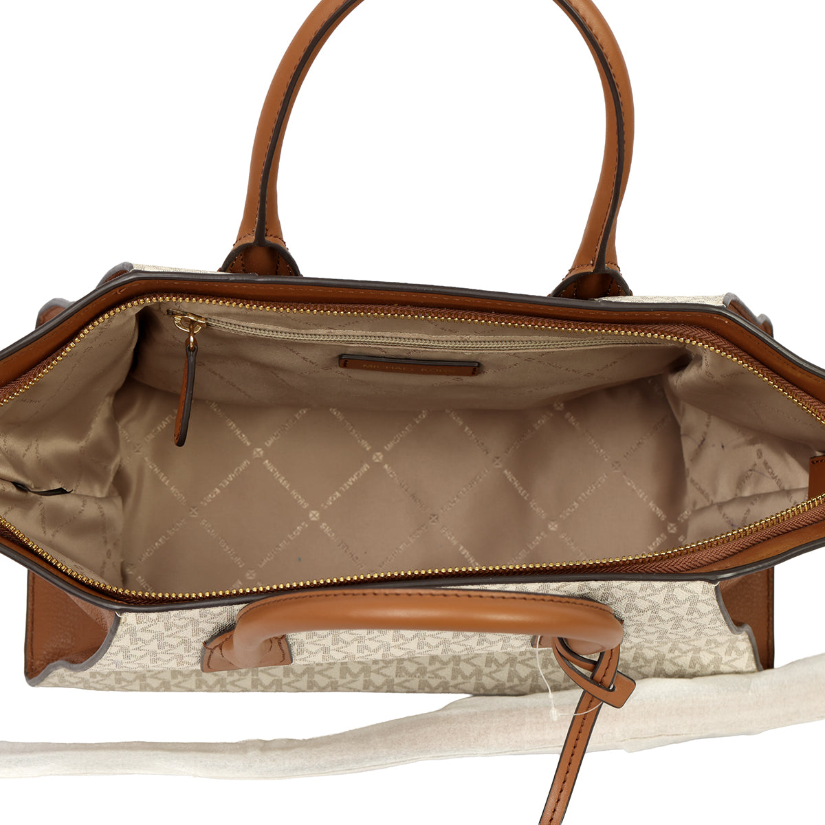 MICHAEL KORS AVRIL LARGE TOP-ZIP SATCHEL BAG