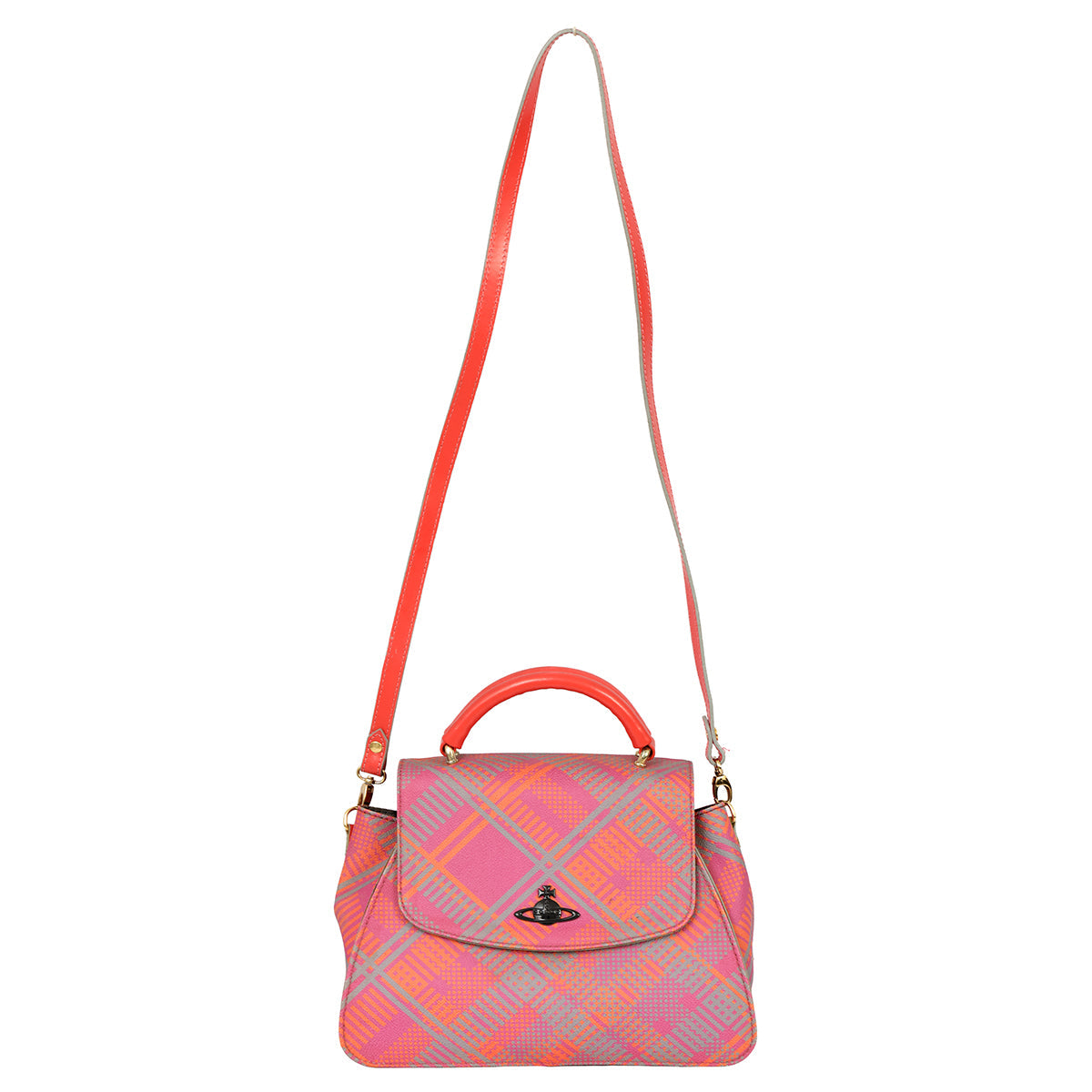 VIVIENNE WESTWOOD DERBY ORB PLATE 2WAY SHOULDERBAG