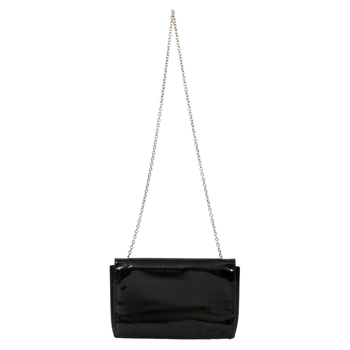 SALVATORE FERRAGAMO PATENT LEATHER VARA BOW BAG