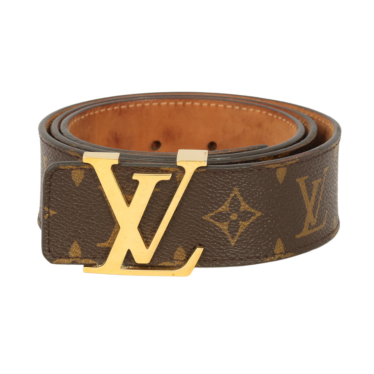 LOUIS VUITTON 90 CM I 36 INCHES MONOGRAM INTERLOCKING BUCKLE BELT