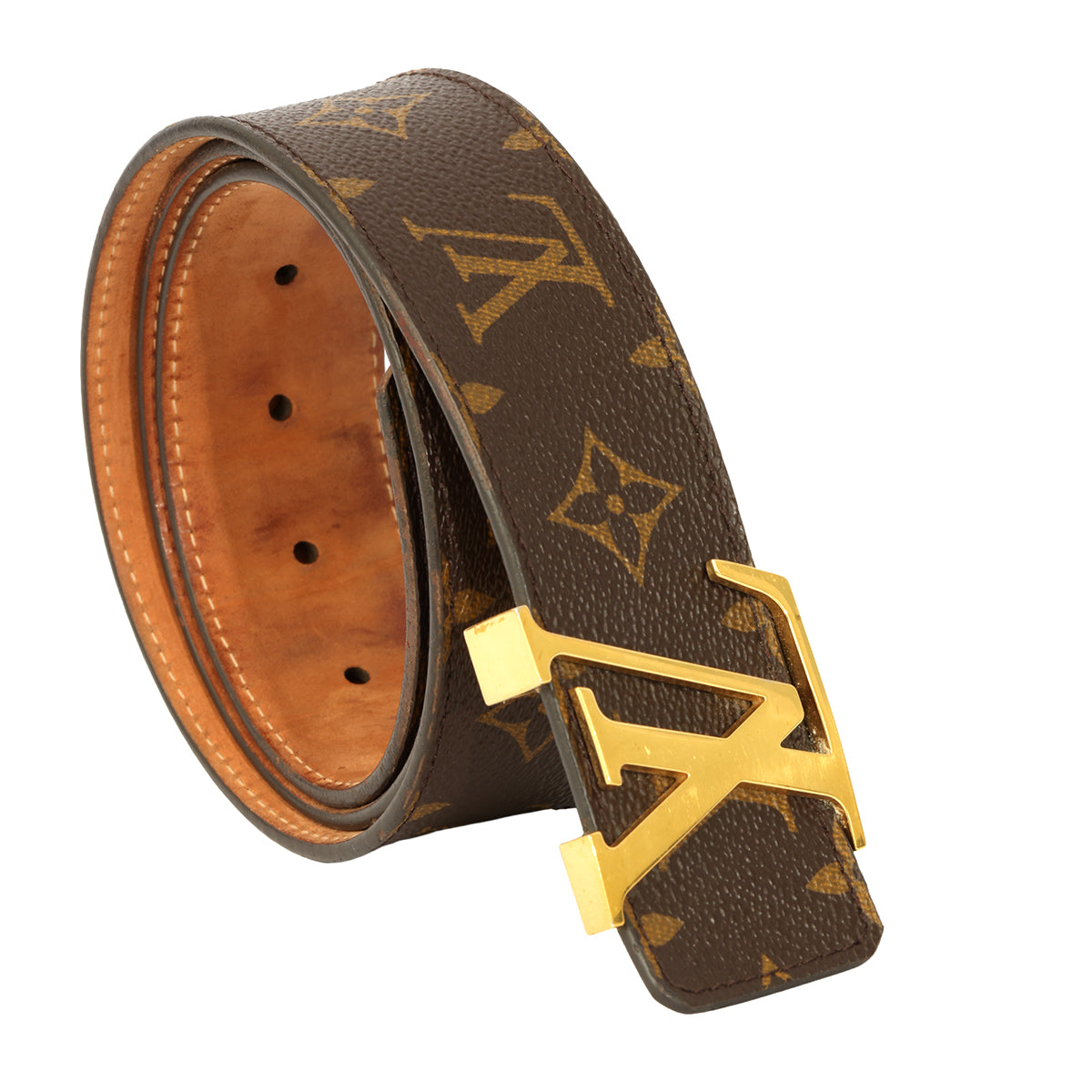 LOUIS VUITTON 90 CM I 36 INCHES MONOGRAM INTERLOCKING BUCKLE BELT