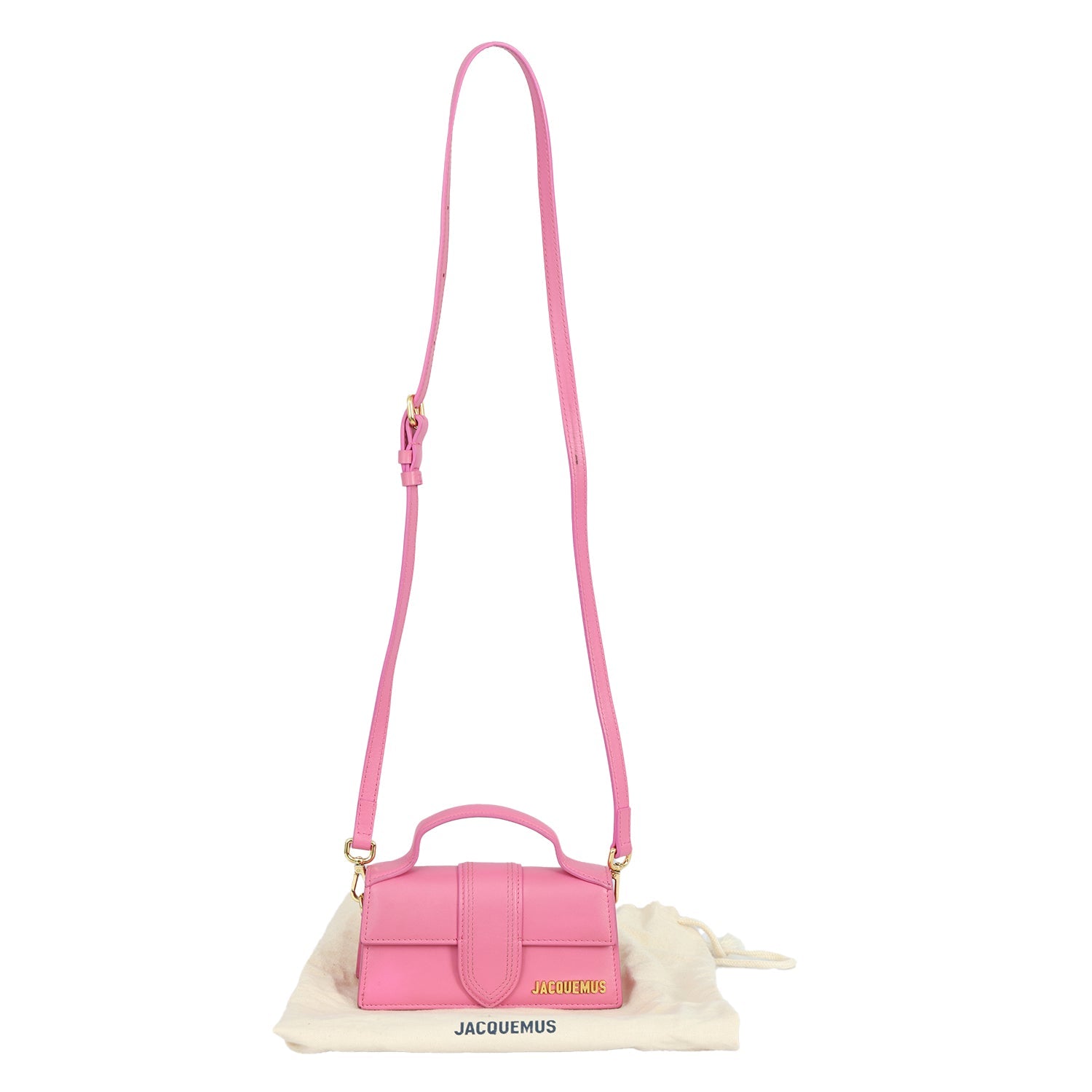 JACQUEMUS PINK LE GRAND BAMBINO SLING BAG