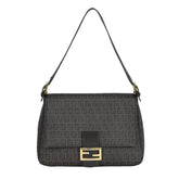 FENDI BROWN MONOGRAM ZUCCHINO SHOULDER BAG