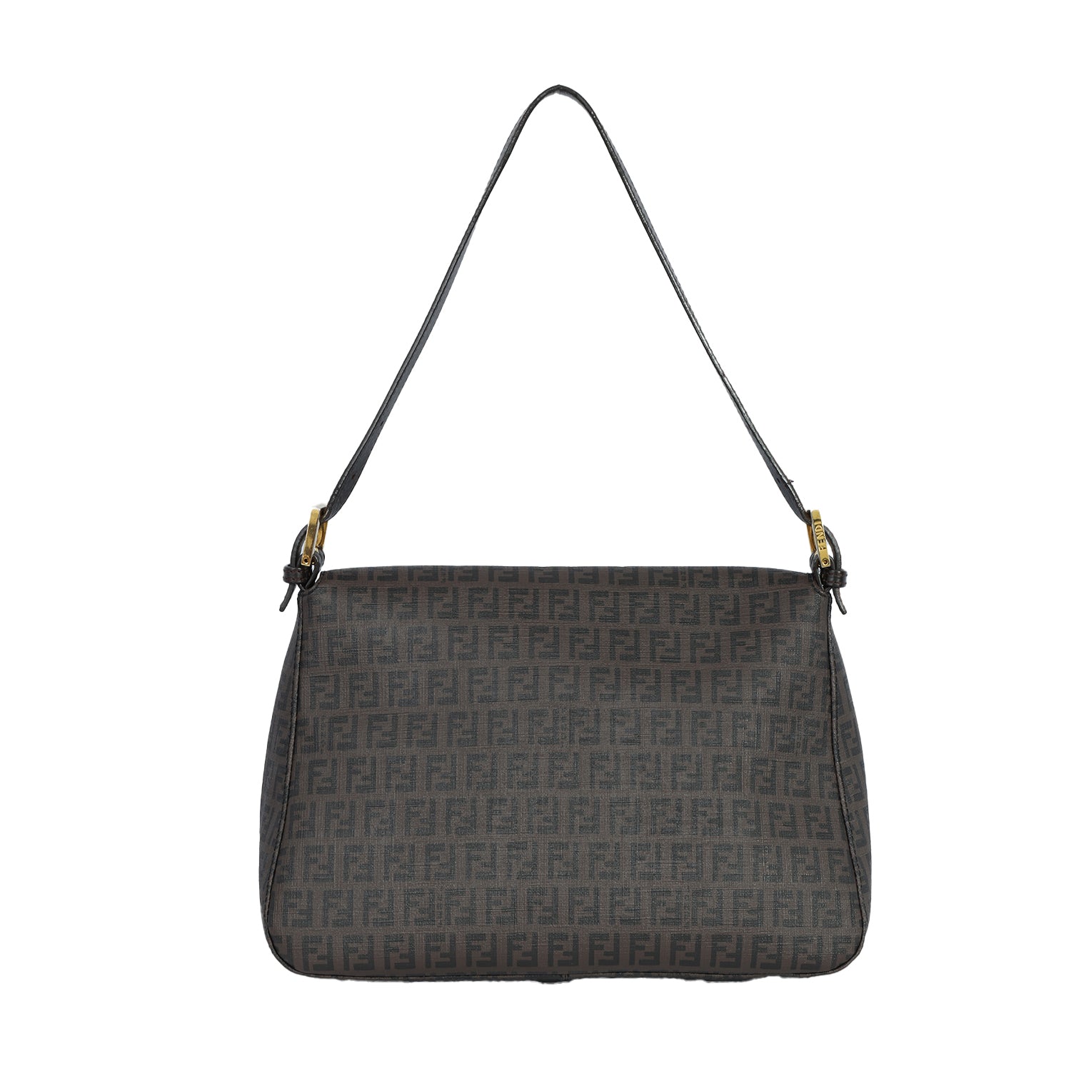 FENDI BROWN MONOGRAM ZUCCHINO SHOULDER BAG