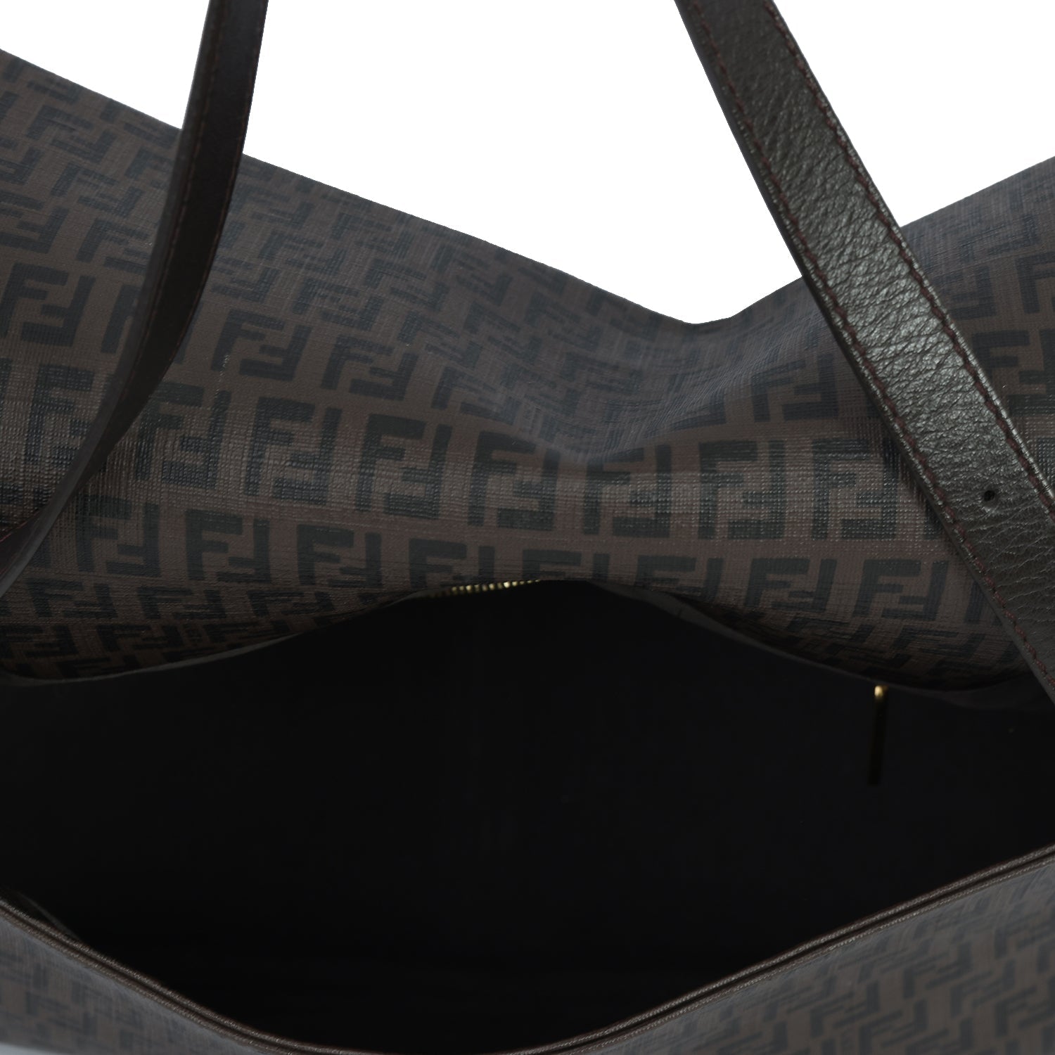 FENDI BROWN MONOGRAM ZUCCHINO SHOULDER BAG