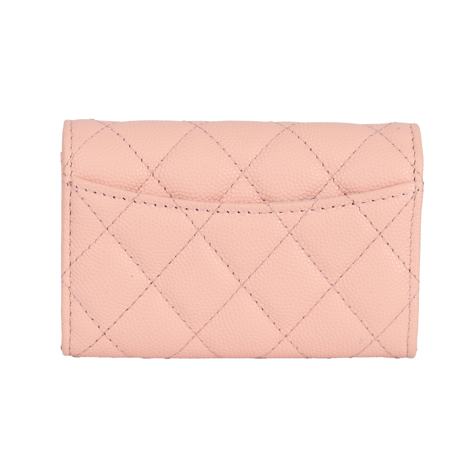 CHANEL CLASSIC QUILTED PINK WALLET