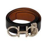 SALVATORE FERRAGAMO SIZE :100 CM/ 40 INCHES GANCINI REVERSIBLE BELT