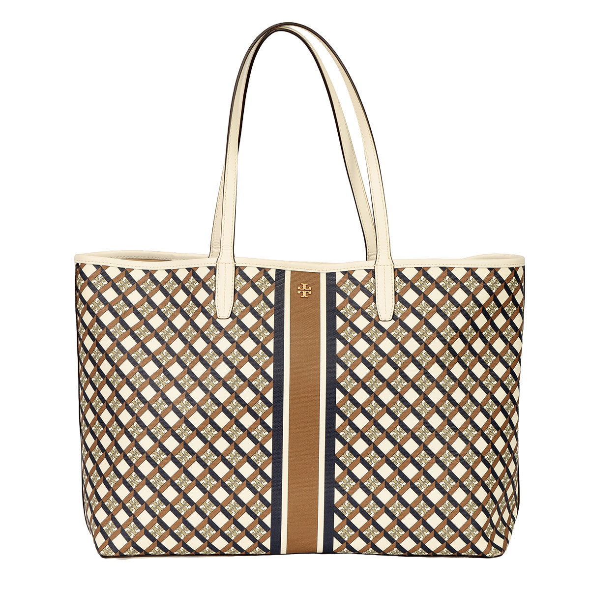 TORY BURCH GEO LOGO TOTE BAG