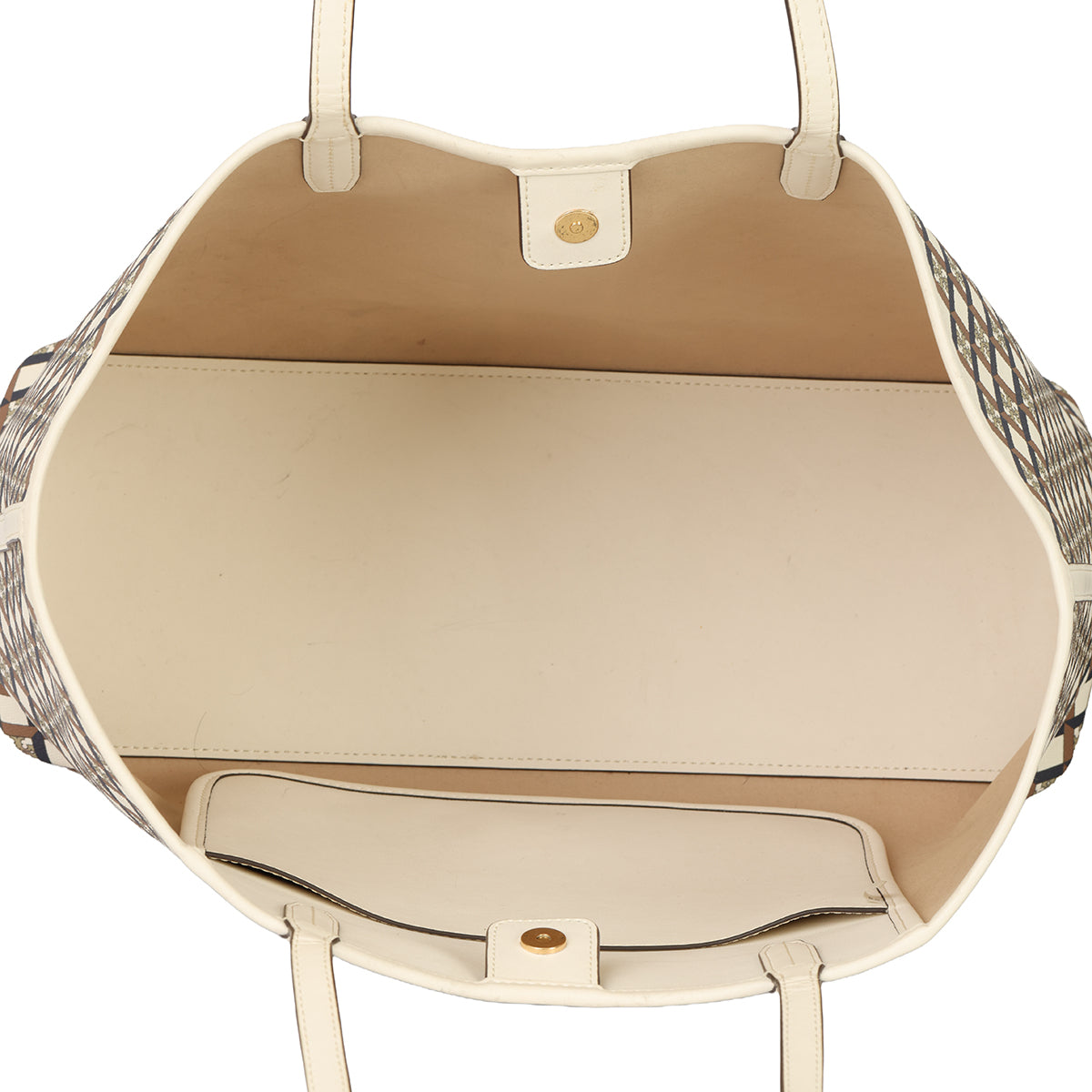 TORY BURCH GEO LOGO TOTE BAG