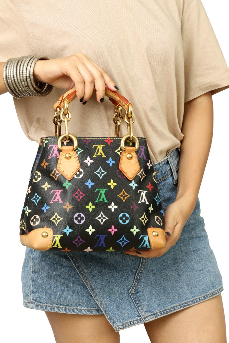 louis-vuitton-black-multicolor-murakami-audra-top-handle-bag