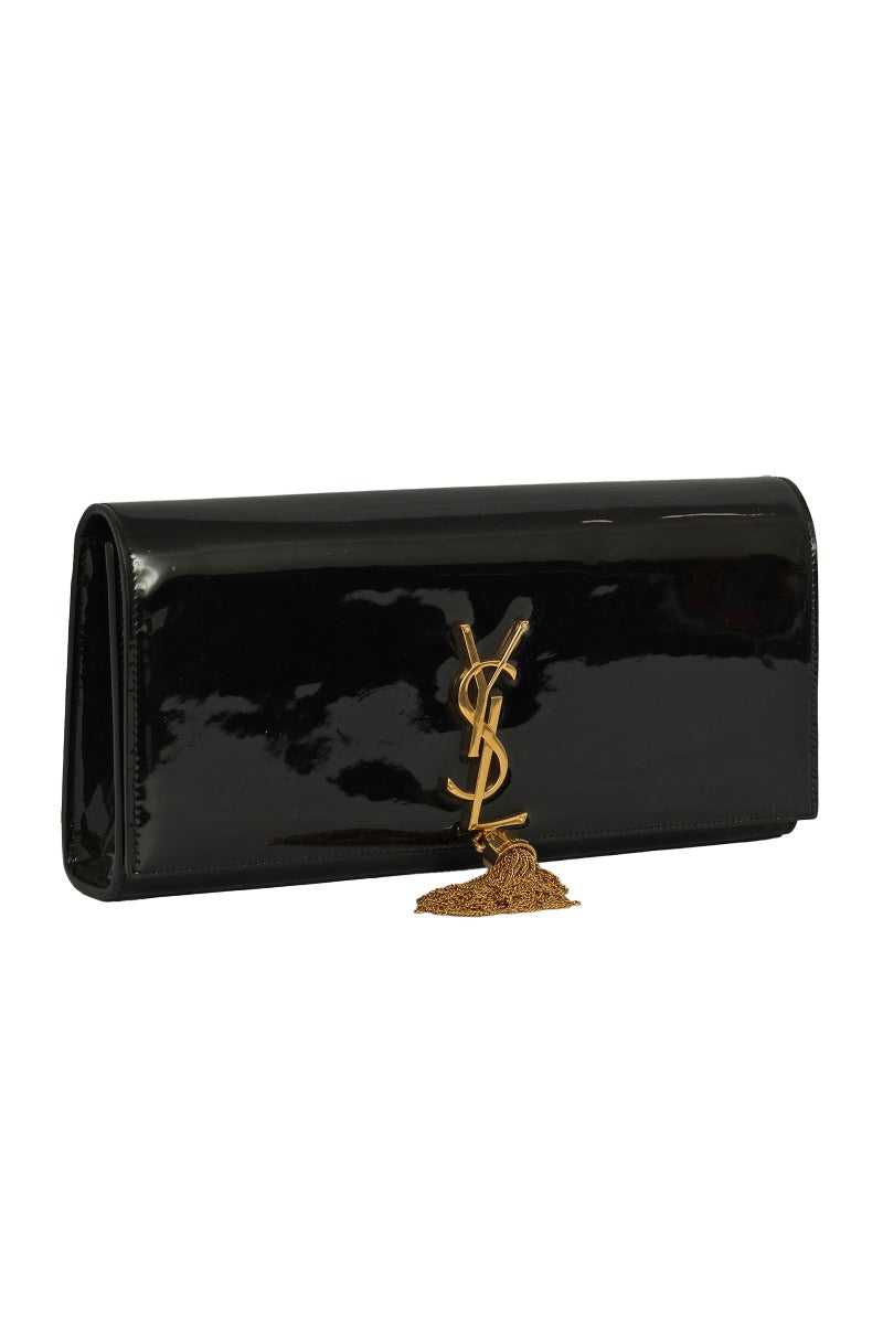 yves-saint-laurent-black-patent-leather-kate-tassel-clutch