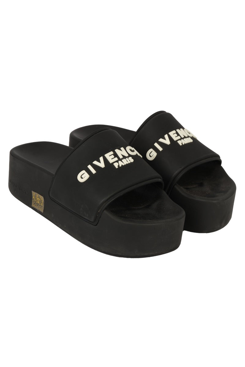 givenchy-size-38-logo-rubber-slide-platform-sandals