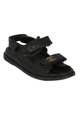 chanel-size-37c-black-quilted-leather-dad-sandals