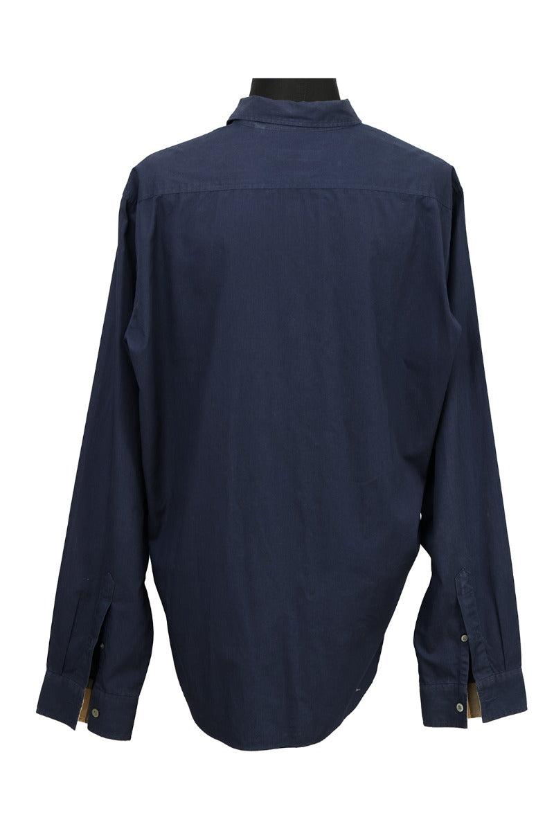 burberry-size-large-dark-blue-check-shirt