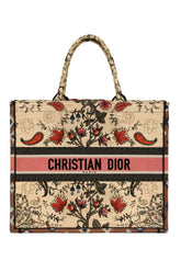 Christan Dior Large Floral Embrioderybook Tote