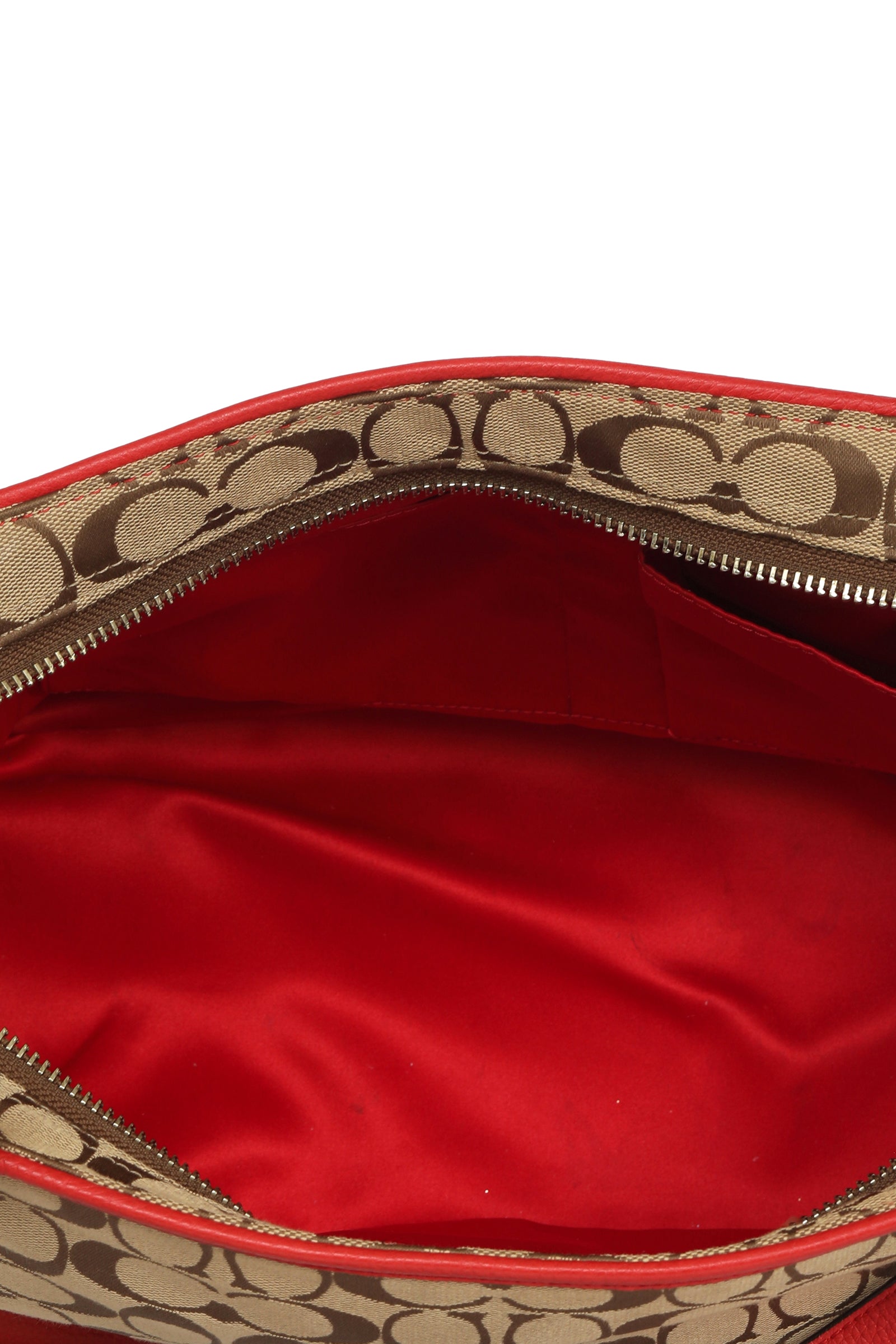 Coach Monogram Red Tote Bag