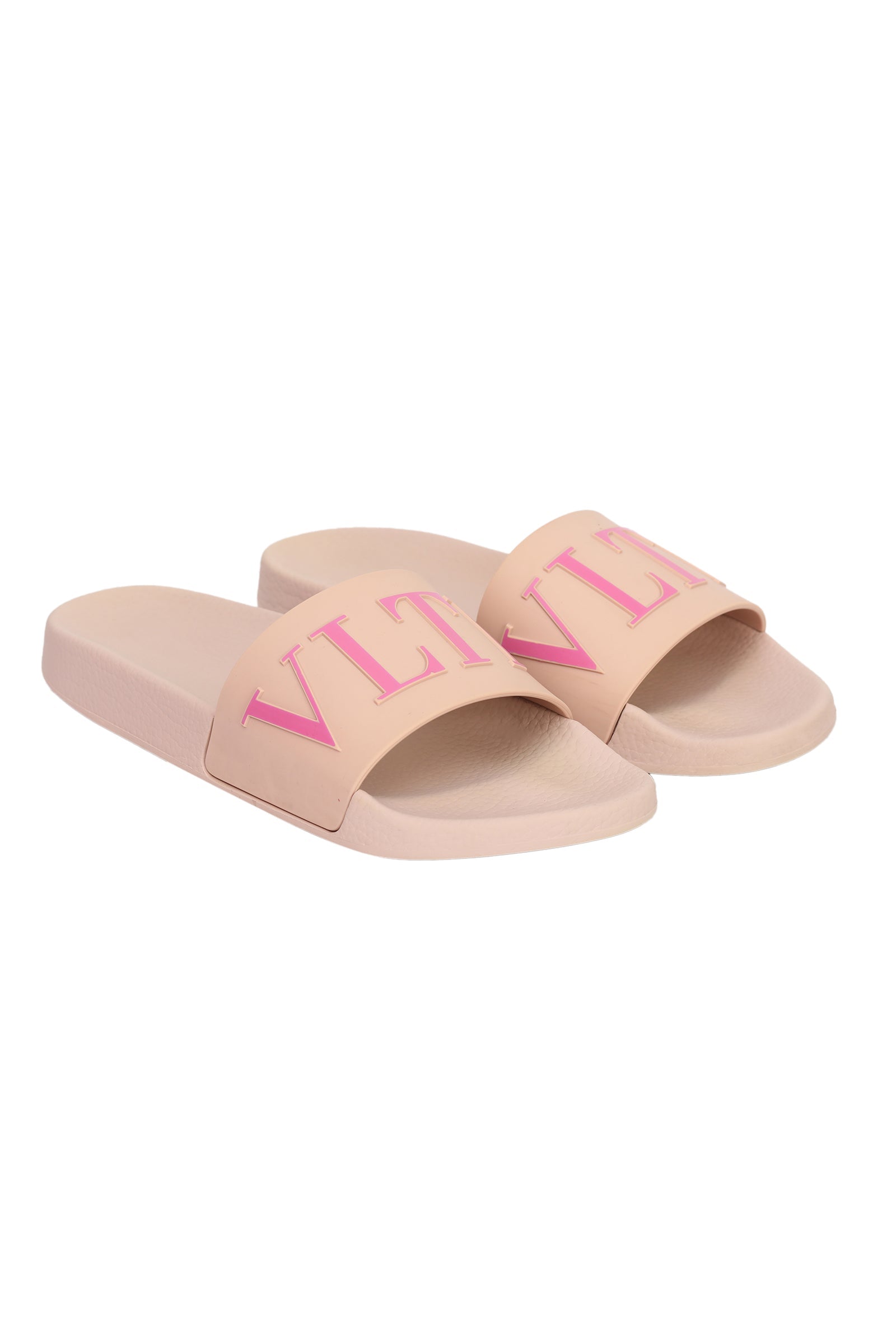 Valentino Garvani EU 40 Vltn Logo Pink Sliders