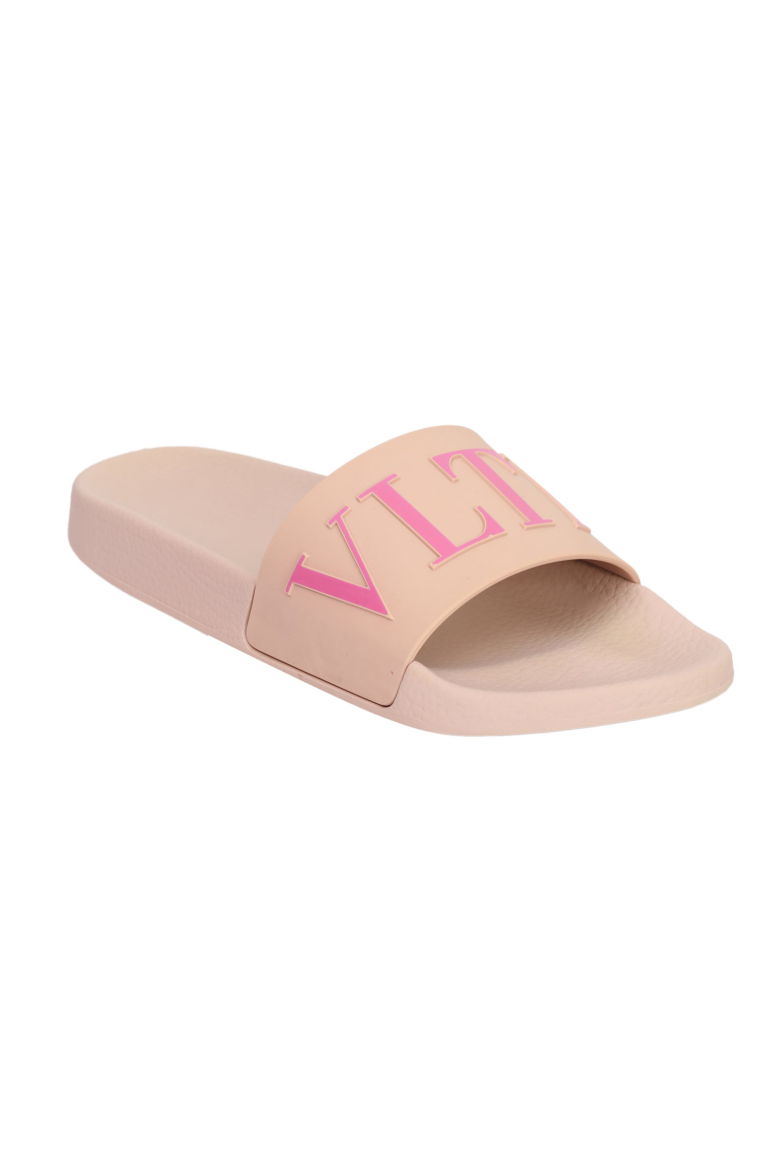 Valentino Garvani EU 40 Vltn Logo Pink Sliders