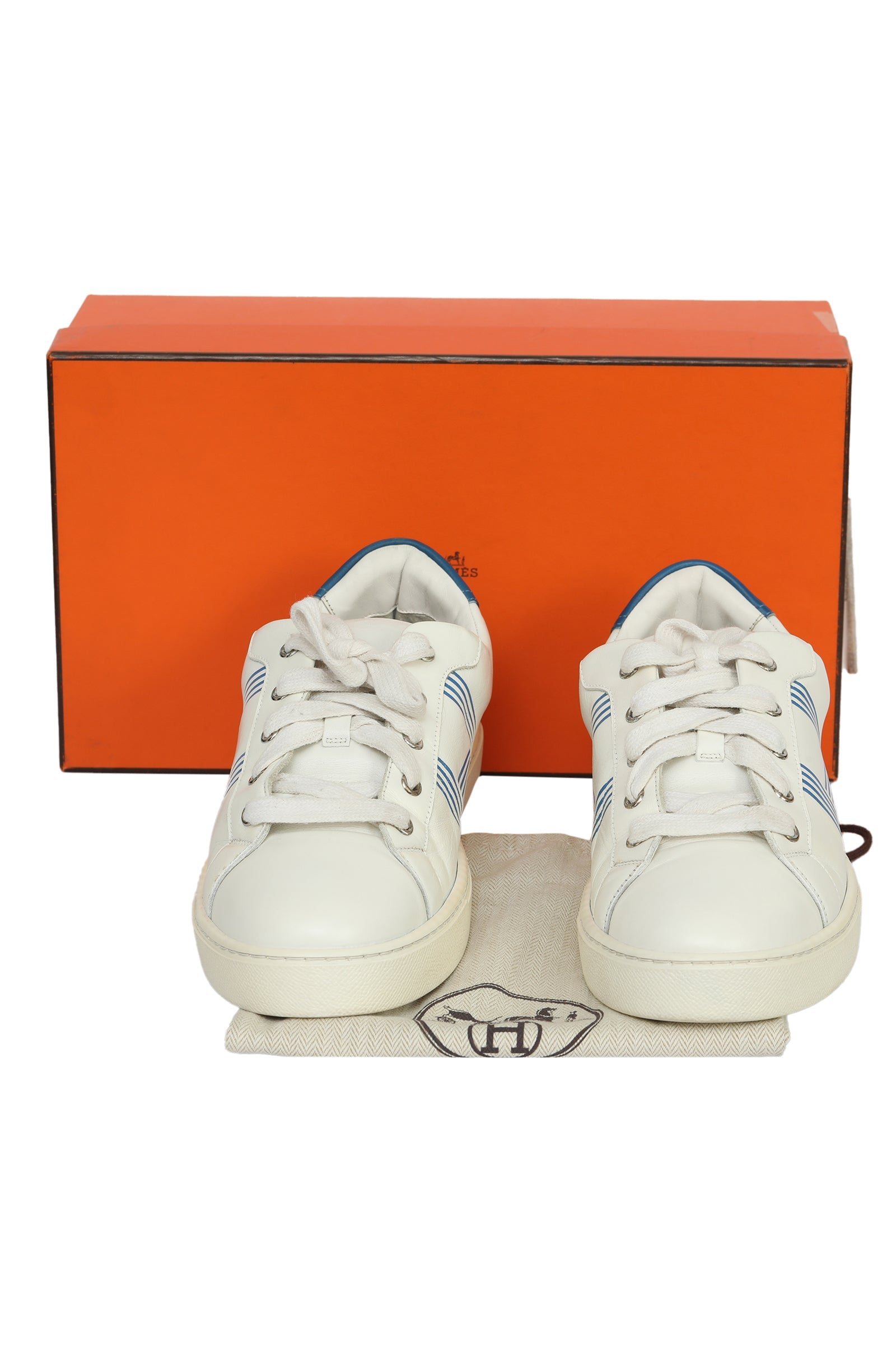 Hermes Advantage EU 41.5 White/Blue Sneakers