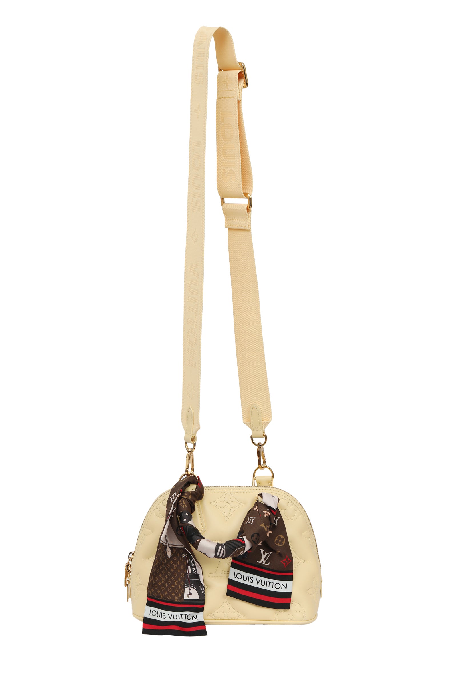 Louis Vuitton Alma Bubblegum Handbag (With Twilly)