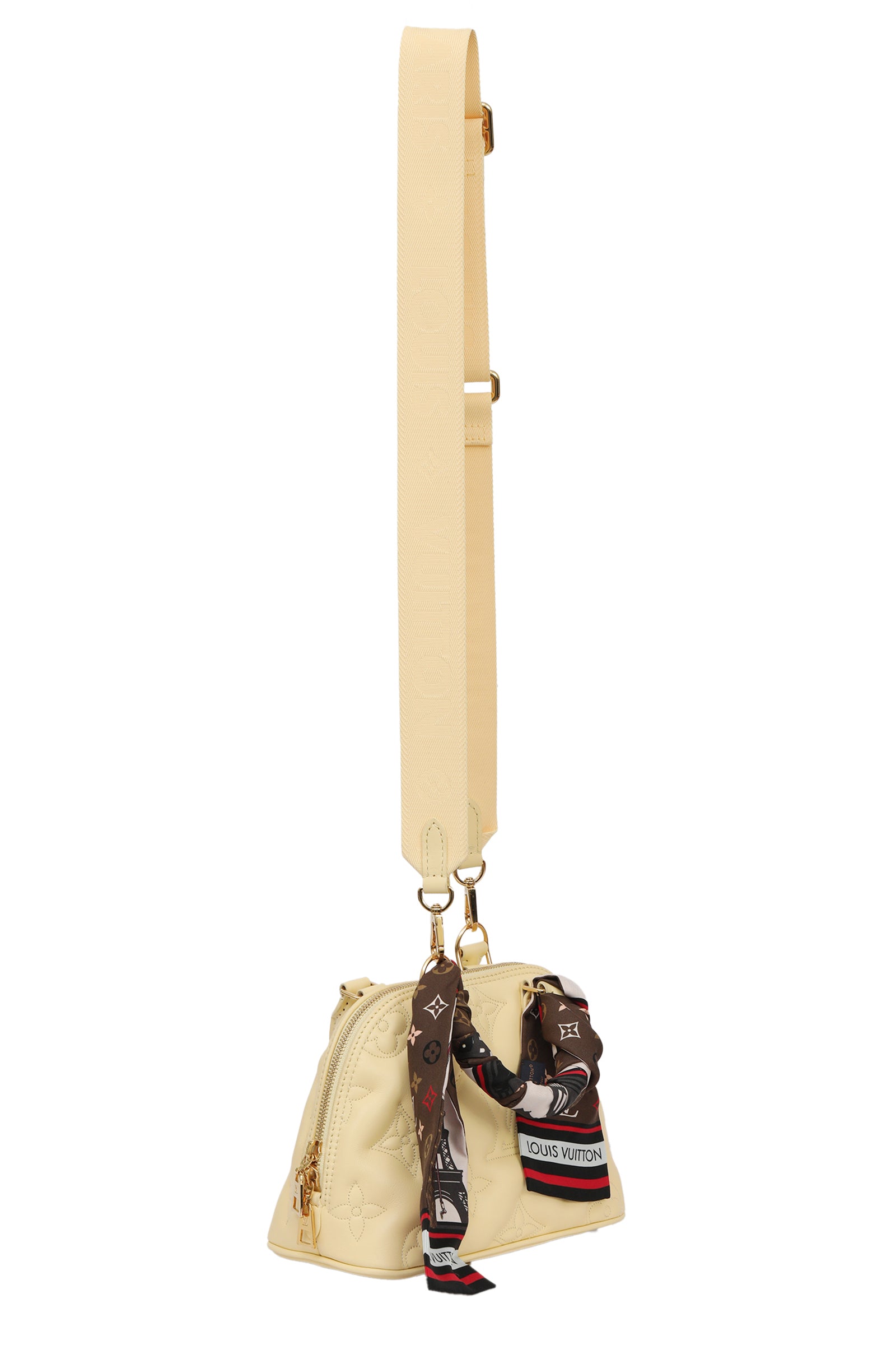 Louis Vuitton Alma Bubblegum Handbag (With Twilly)