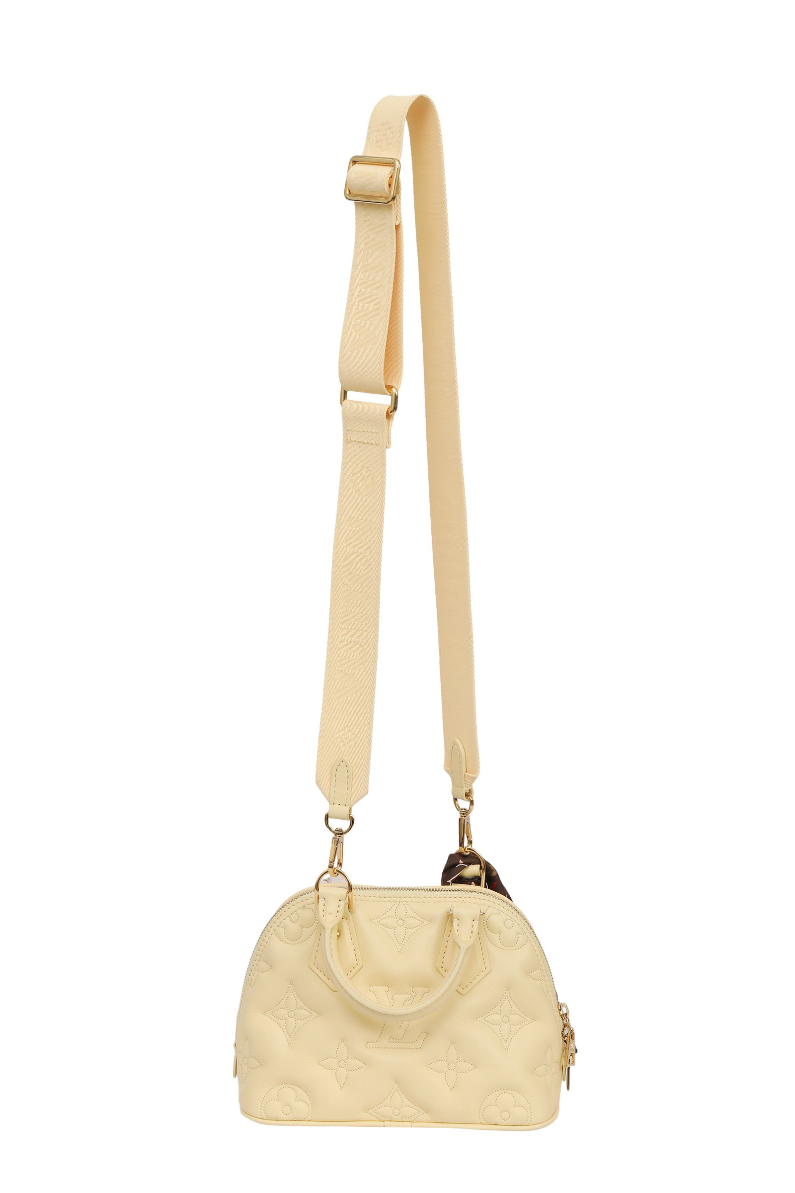 Louis Vuitton Alma Bubblegum Handbag (With Twilly)