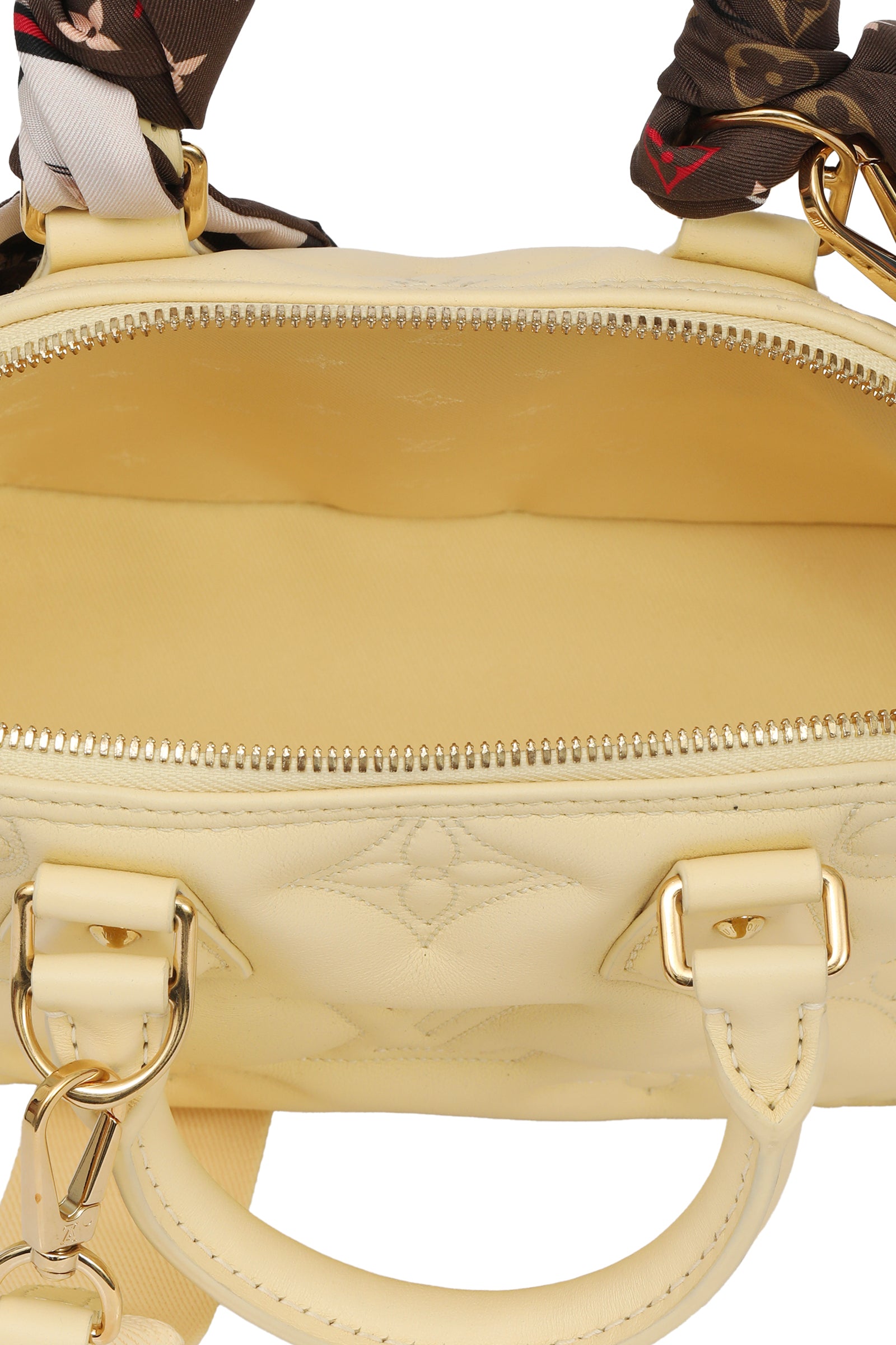 Louis Vuitton Alma Bubblegum Handbag (With Twilly)
