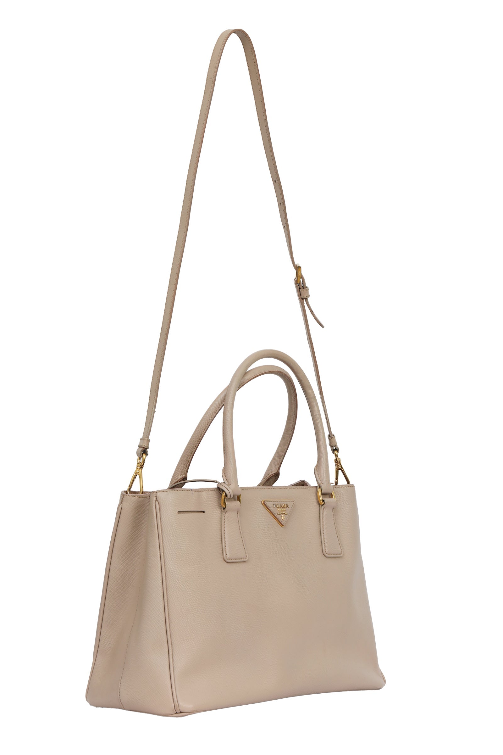 Prada Clay Grey Galleria Tote Bag