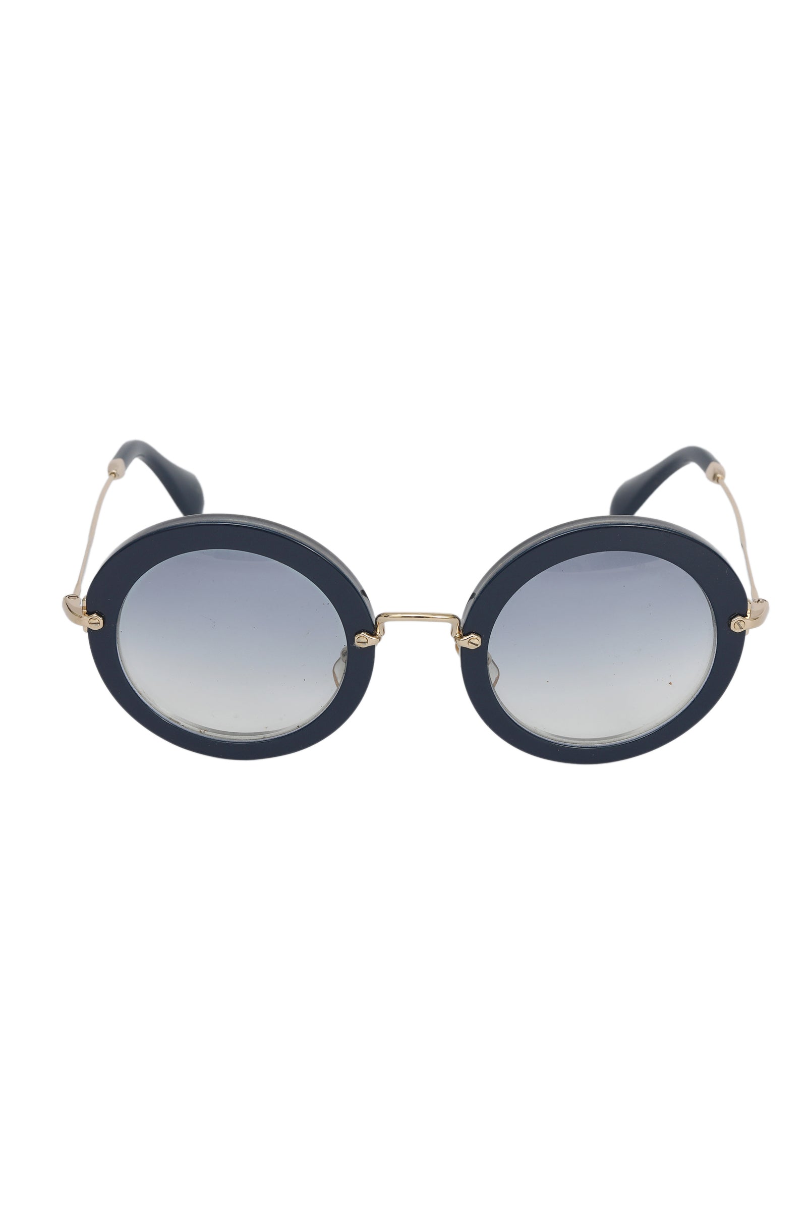Miu Miu Mu08Rs Blue Round Sunglasses