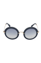 Miu Miu Mu08Rs Blue Round Sunglasses