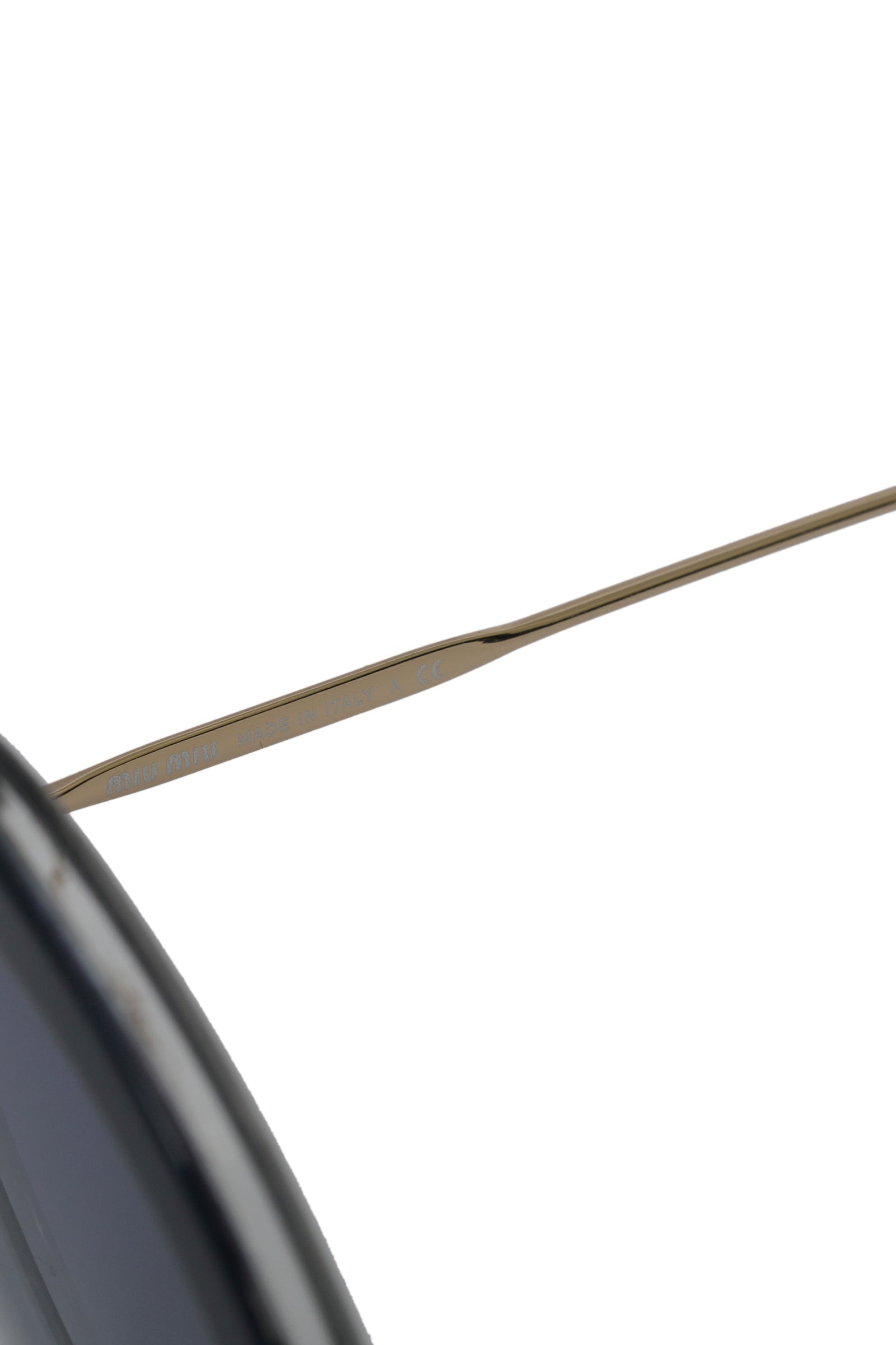 Miu Miu Mu08Rs Blue Round Sunglasses