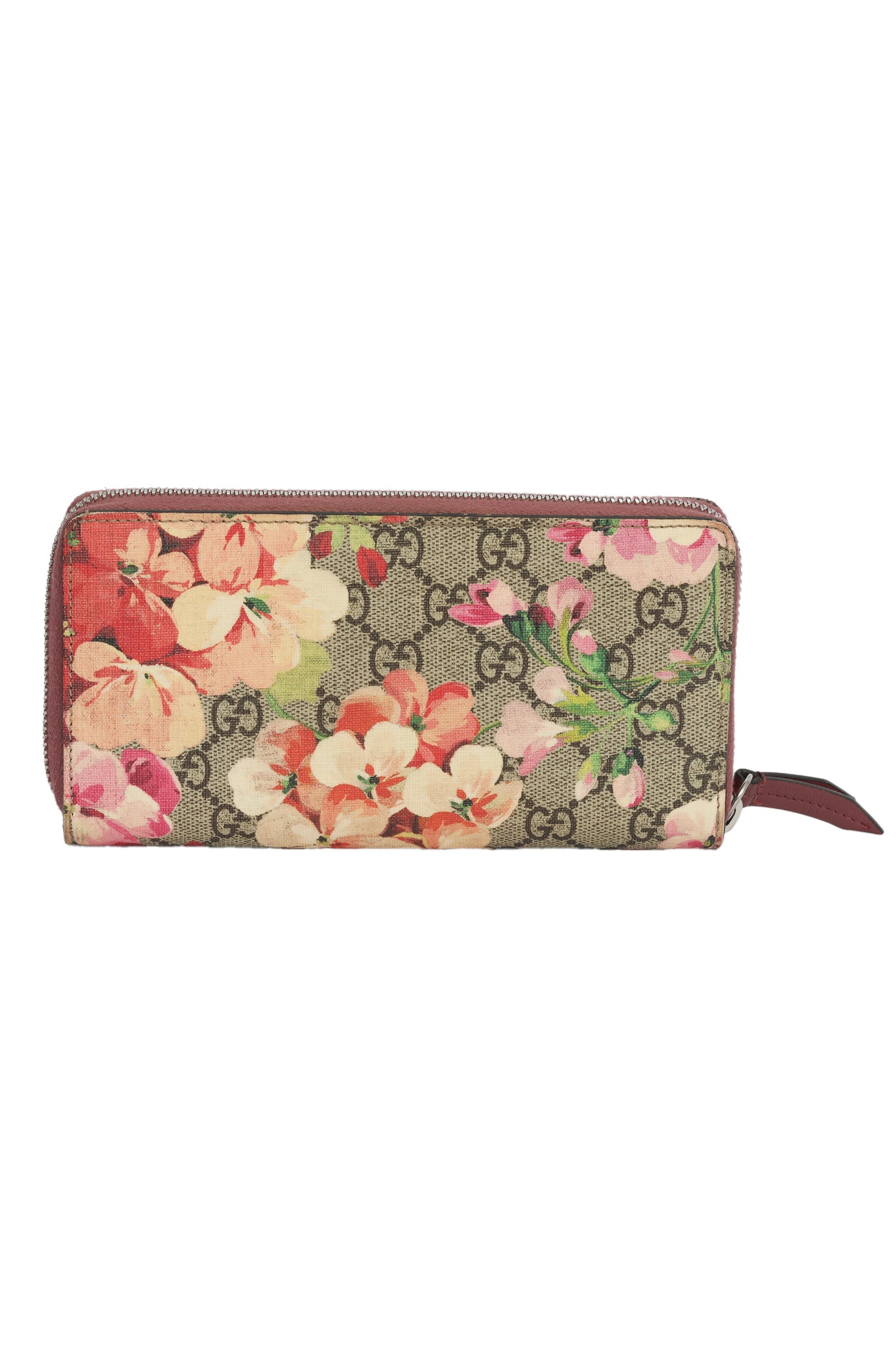 Gucci Gg Blooms Supreme Zip Around Wallet