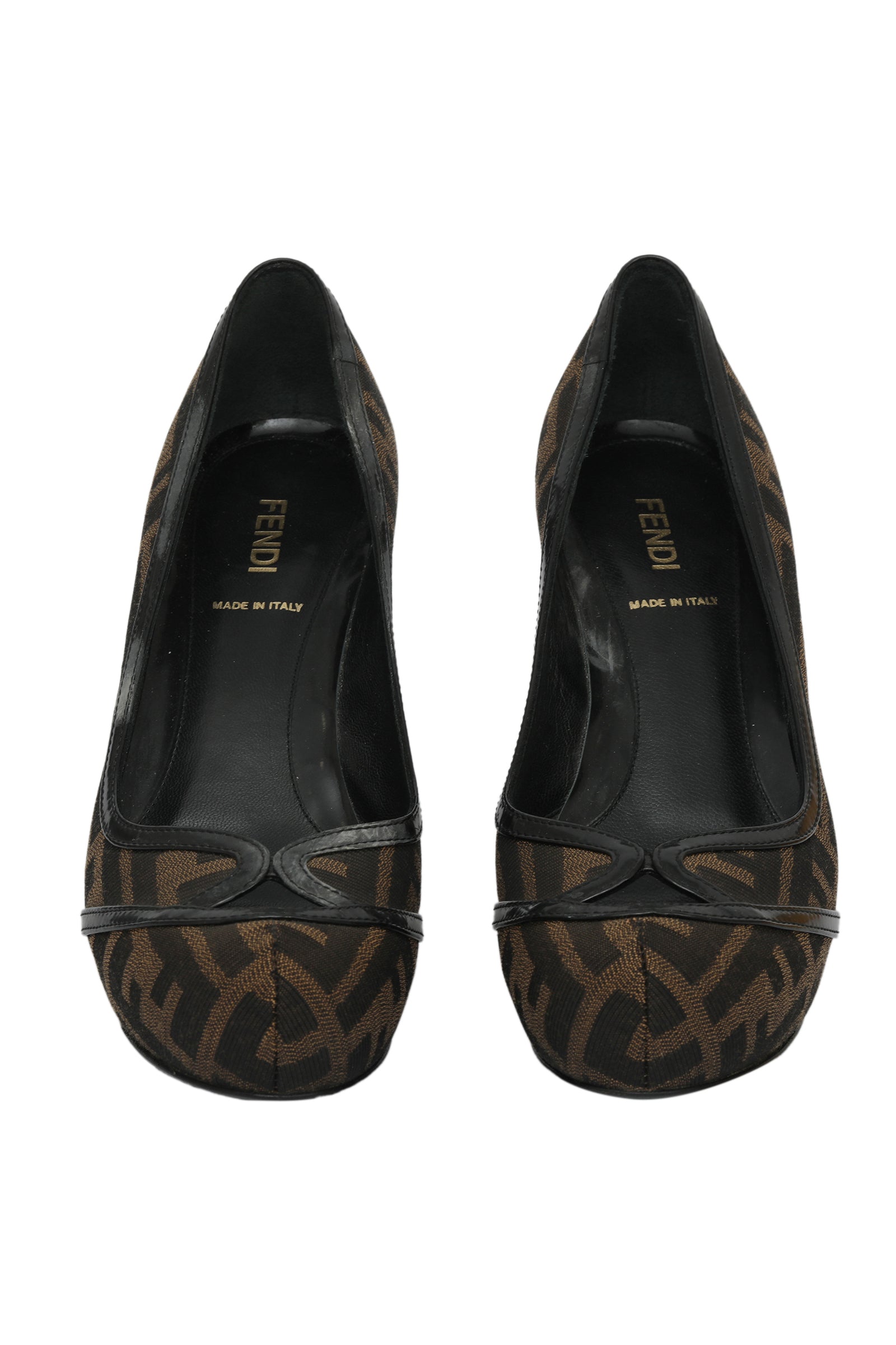 Fendi EU 36 Monogram Platform Pumps