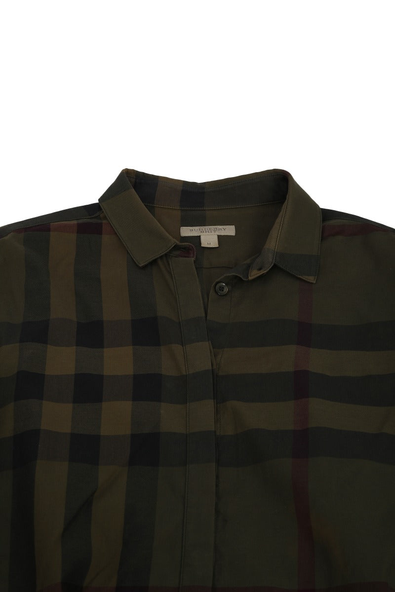 burberry-size-m-green-plaid-shirt