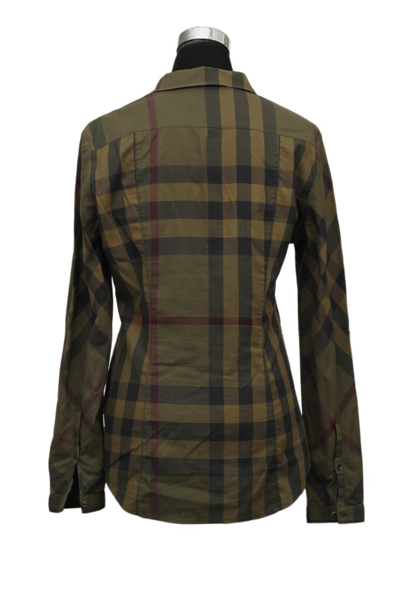 burberry-size-m-green-plaid-shirt
