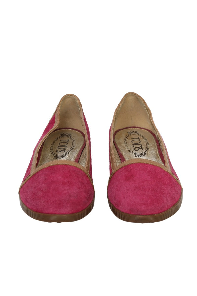 tod-s-eu-39-pink-suede-slip-ons