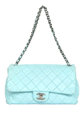 Chanel Classic Blue Single Flap Bag