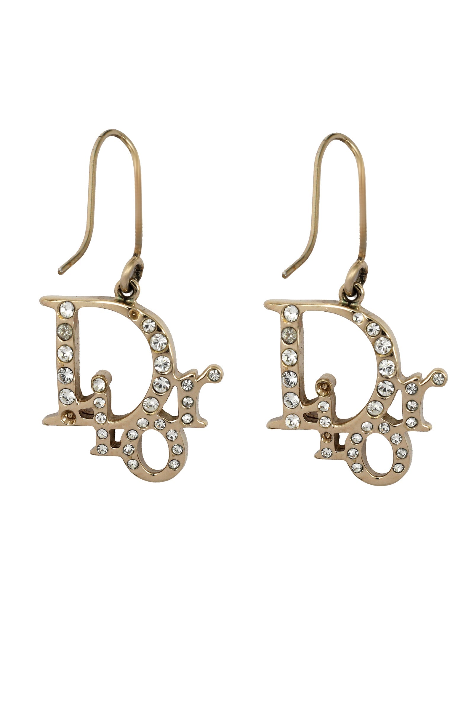 Christian Dior Oblique Silver Earrings