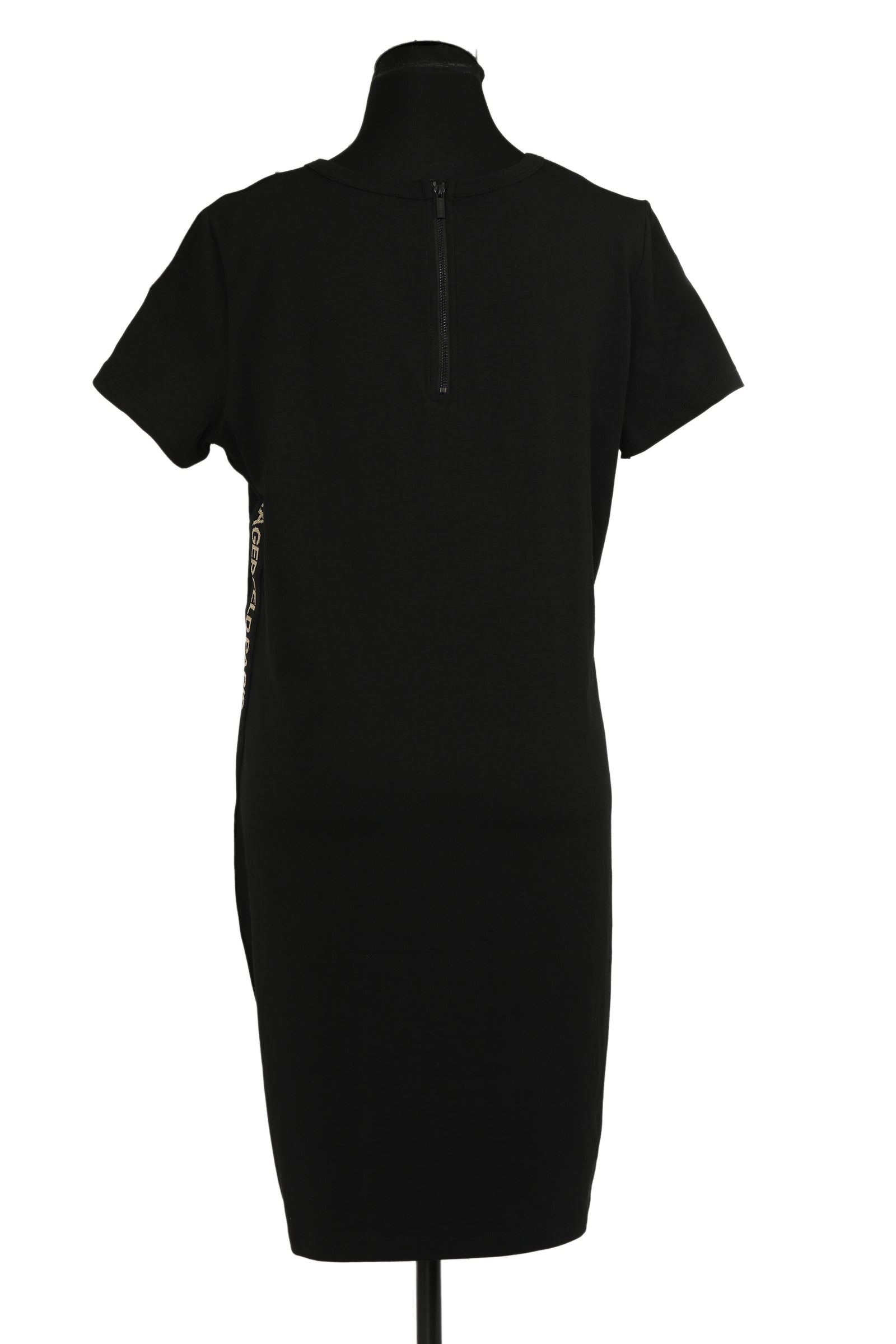 Karl Lagerfeld Size M Black Logo Dress
