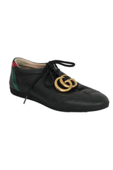 Gucci Size 7 Gg Logo Low Web Top Trainers