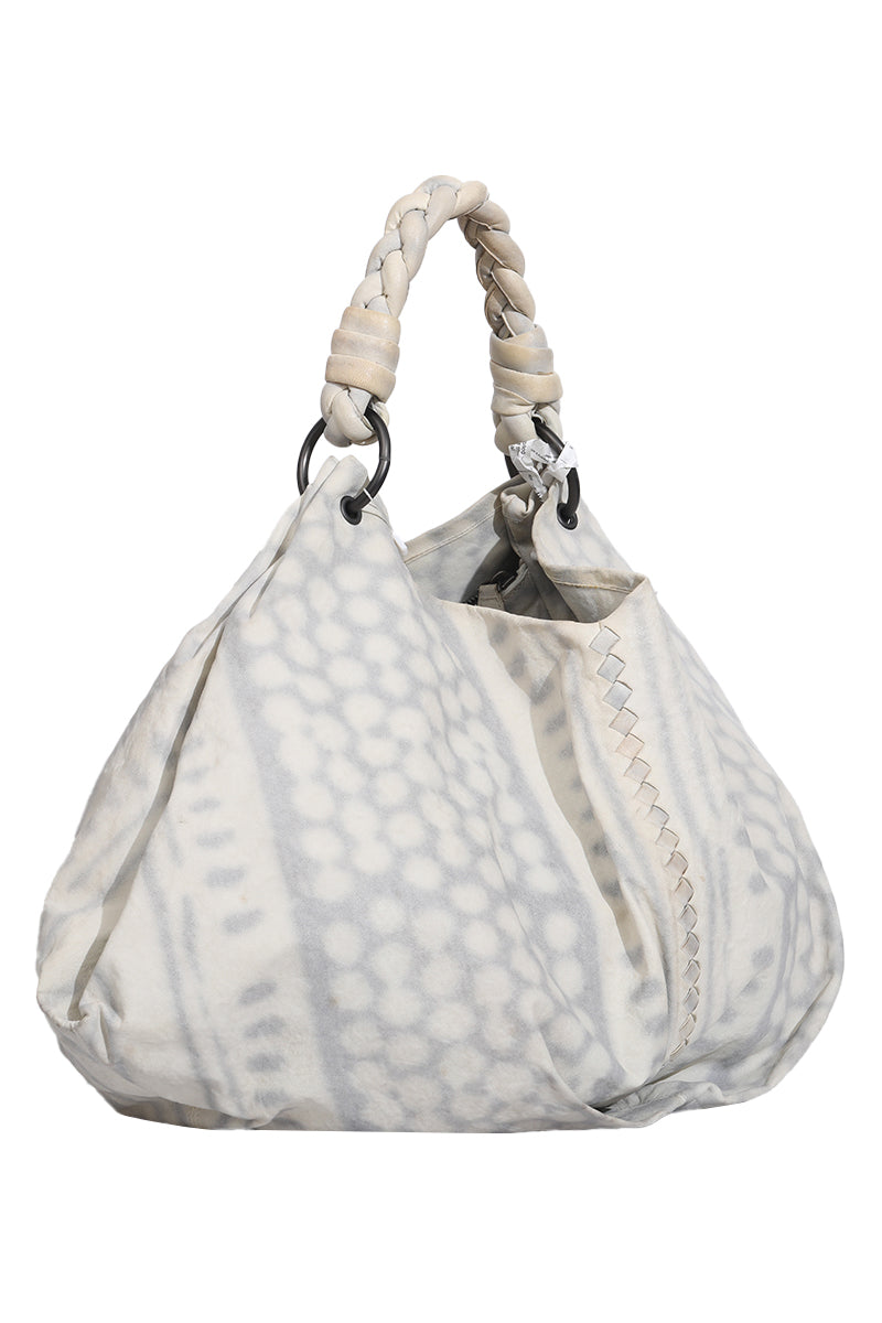 Bottega Veneta Grey Tie Dye Aquilone Leather Bag