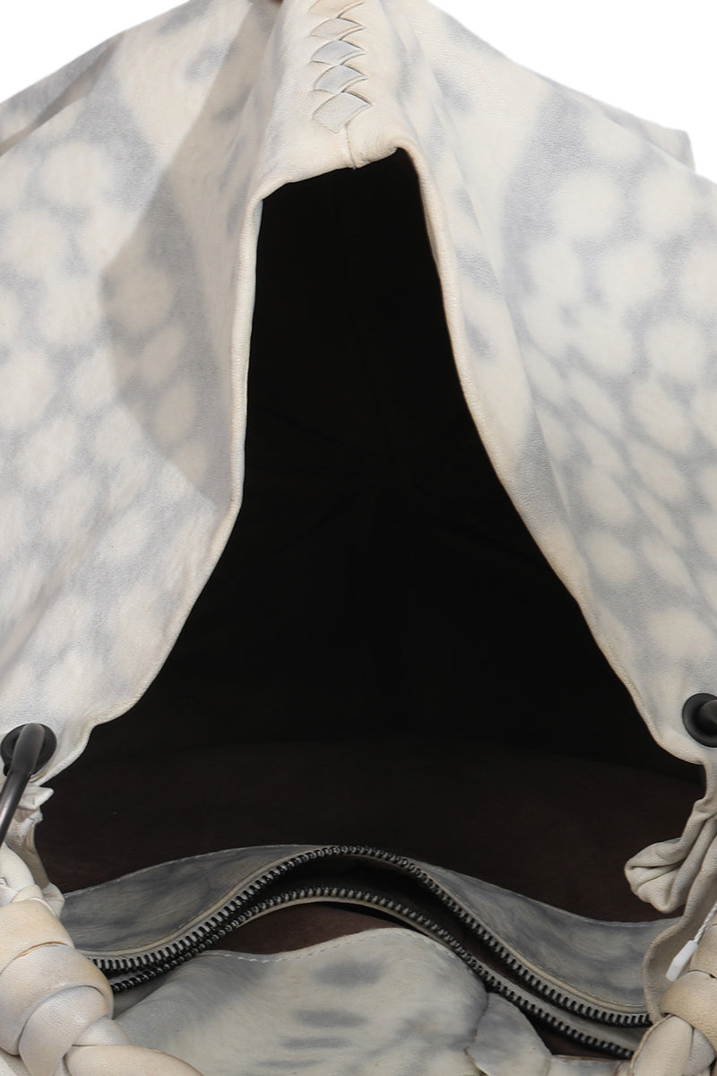 Bottega Veneta Grey Tie Dye Aquilone Leather Bag