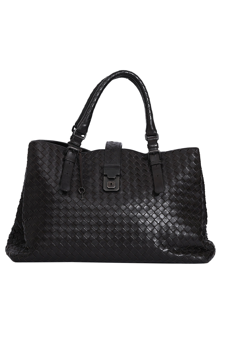 Bottega Veneta Nappa Intrecciato Large Roma Tote