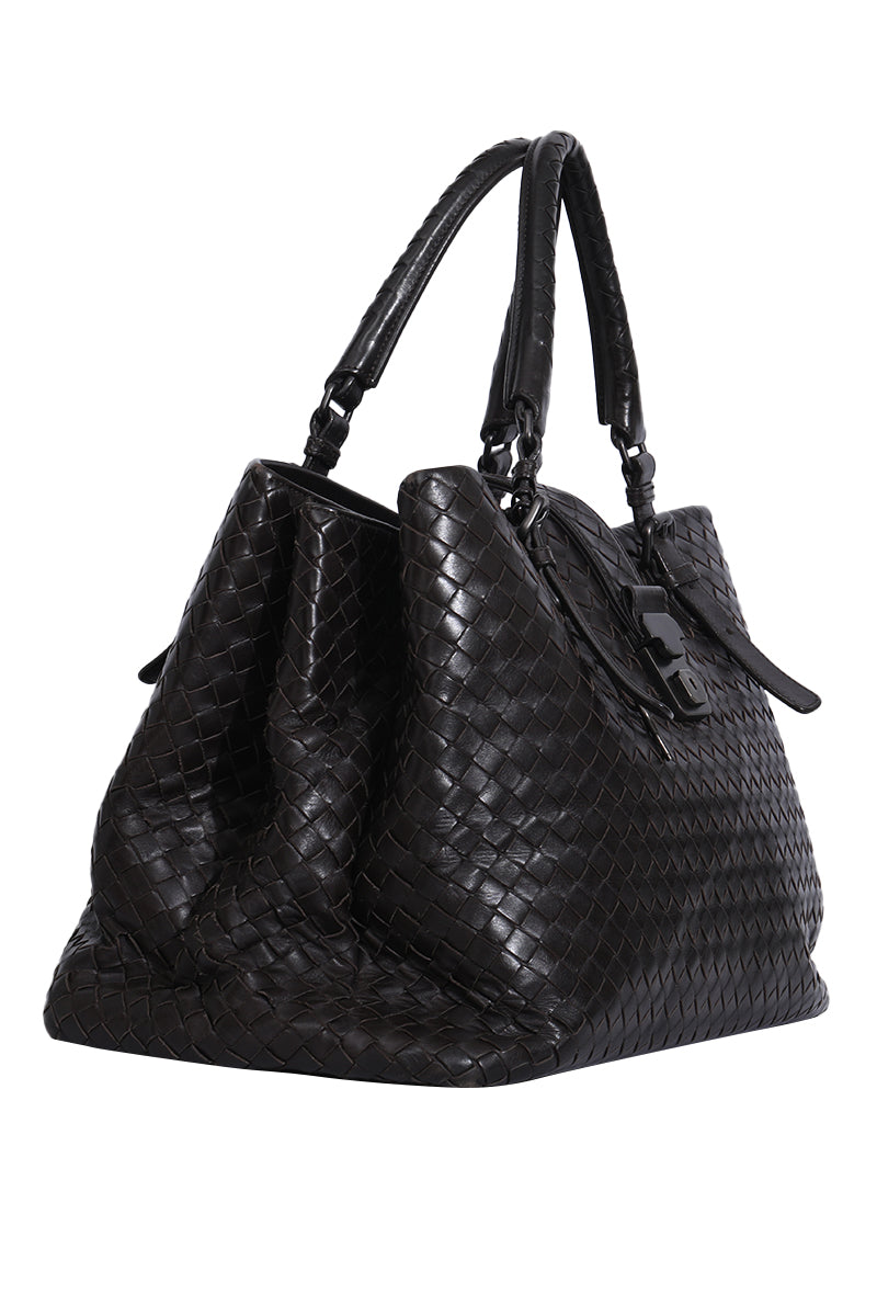 Bottega Veneta Nappa Intrecciato Large Roma Tote