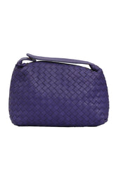 Bottega Veneta Intrecciato Purple Leather Mini Pochette Bag