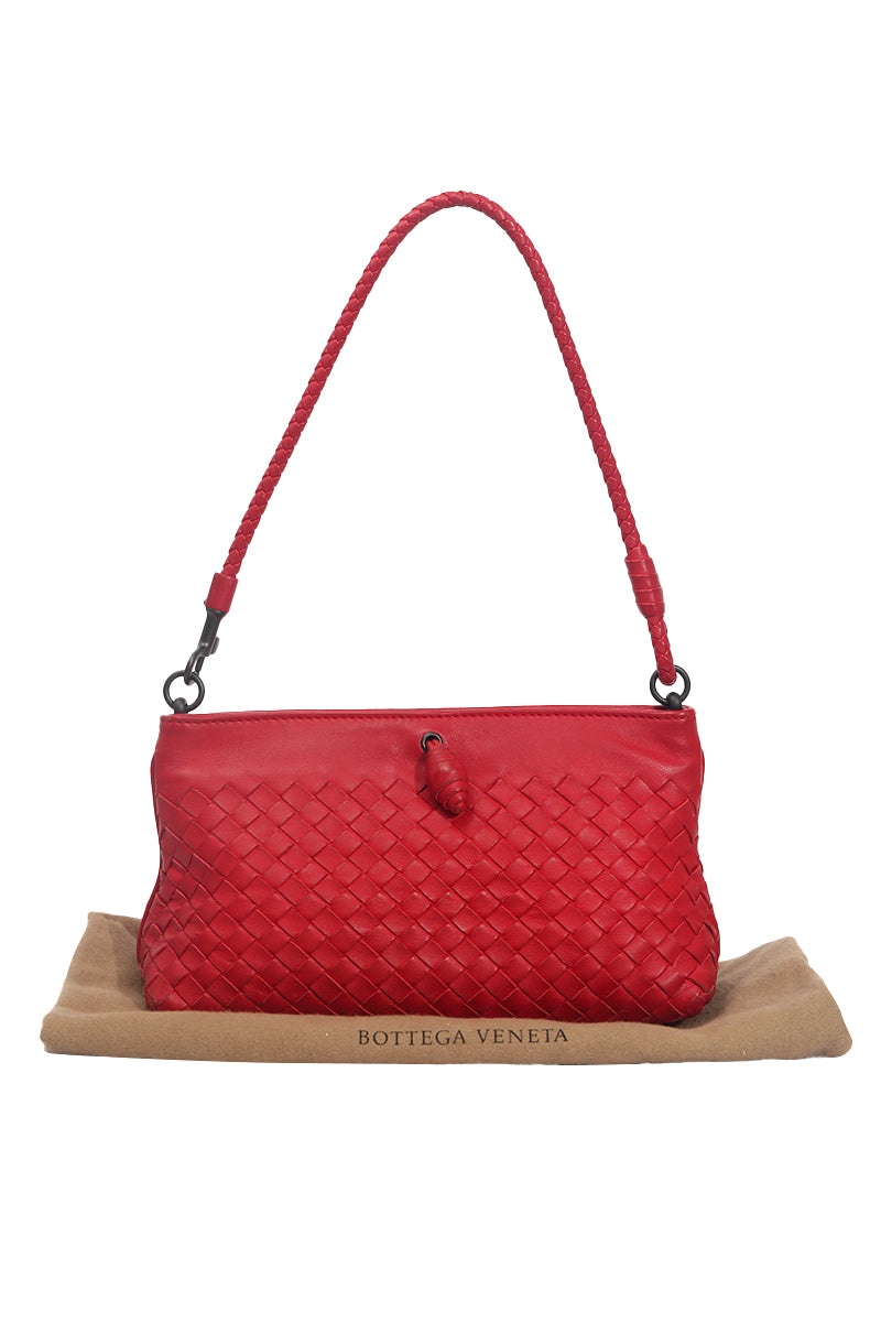Bottega Veneta Intrecciato Red Bag