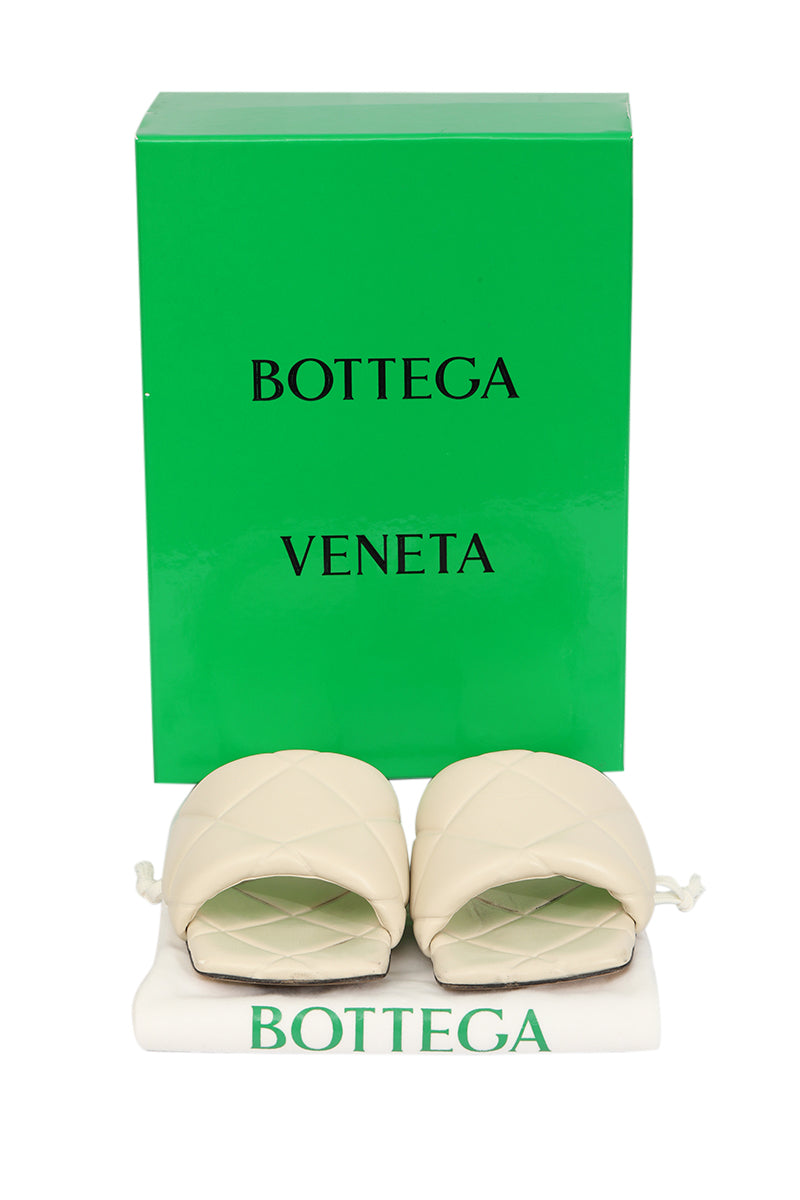 Bottega Veneta EU 39 Nappa Quilted Lido Flats